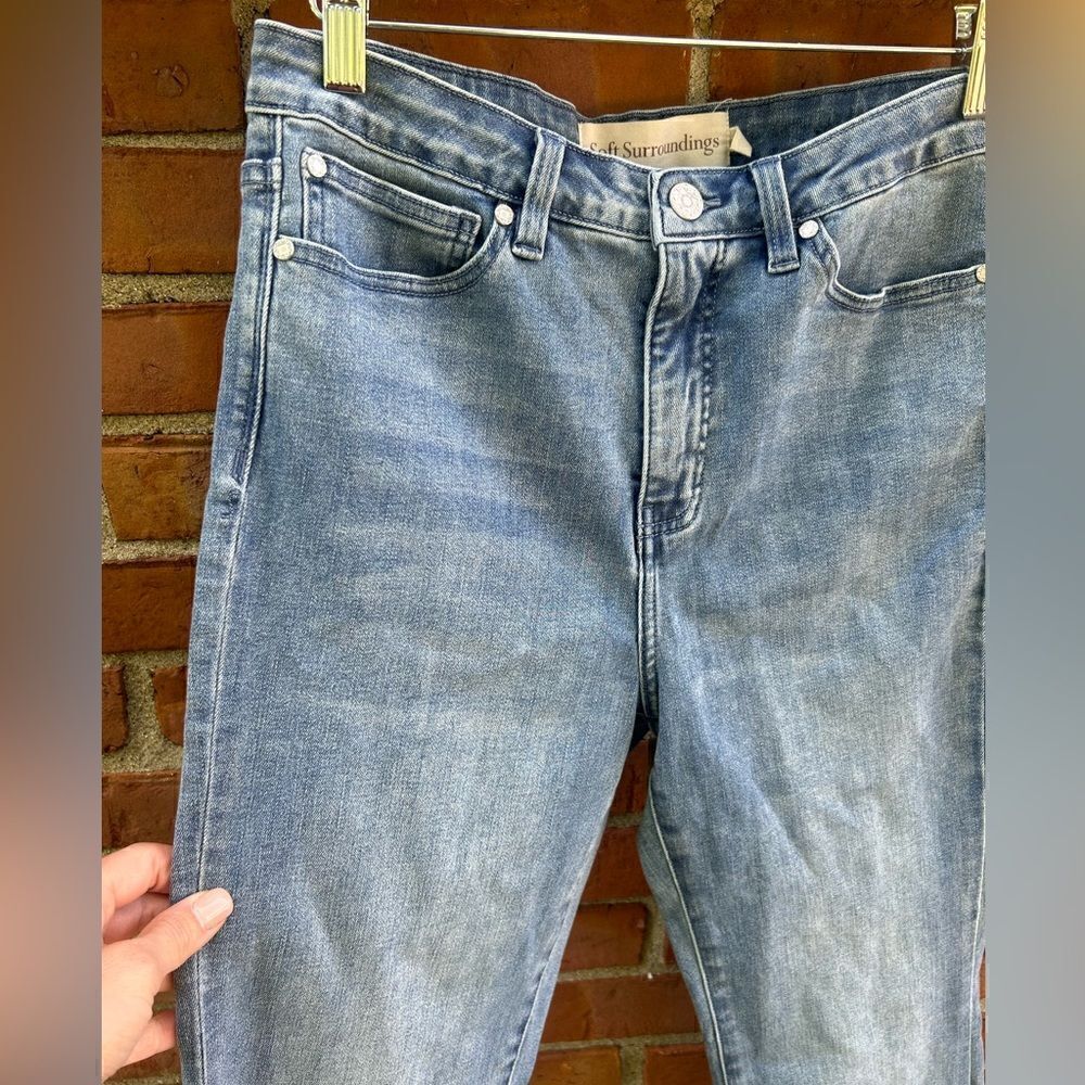 Soft Surroundings Zip Fly Straight Jeans - Picture 3 of 7